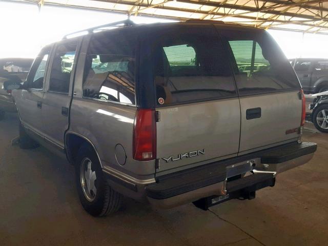 1GKEC13R3XJ755276 - 1999 GMC YUKON GRAY photo 3