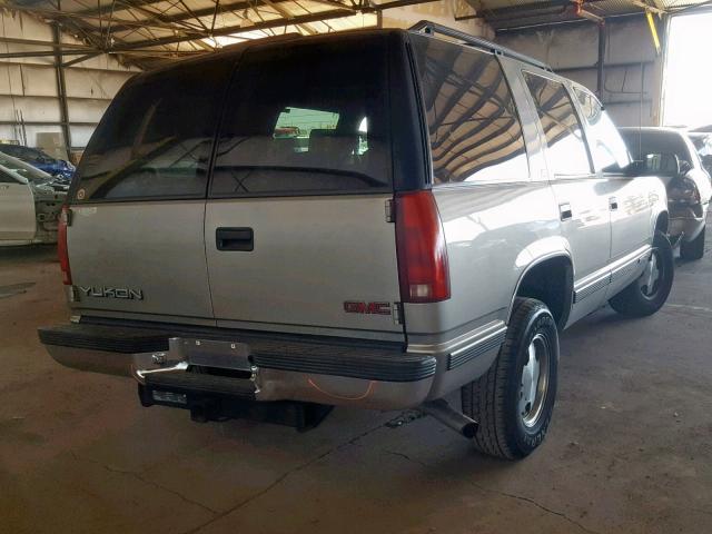 1GKEC13R3XJ755276 - 1999 GMC YUKON GRAY photo 4