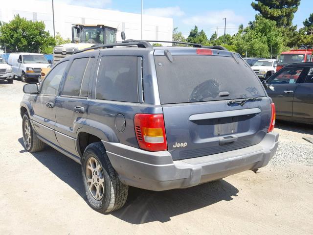 1J4GX48S51C717222 - 2001 JEEP GRAND CHER BLUE photo 3