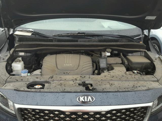 KNDME5C16F6039184 - 2015 KIA SEDONA SXL CHARCOAL photo 7