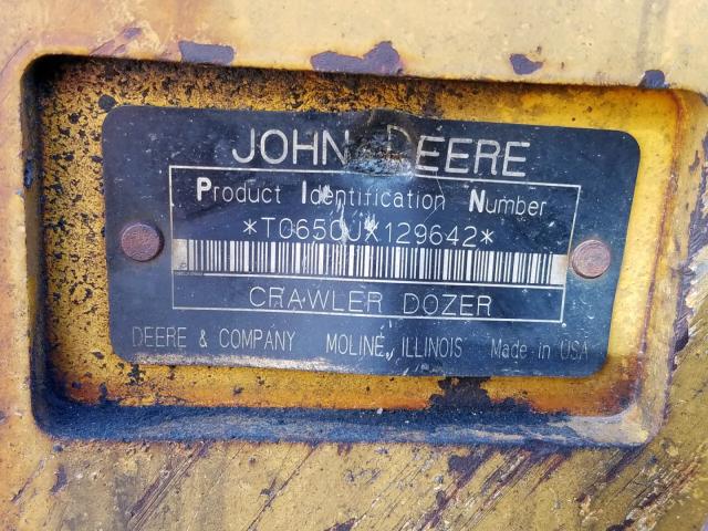 T0650JX129642 - 2006 JOHN DEERE 650G YELLOW photo 10