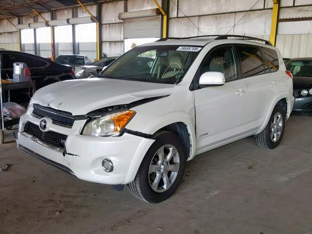 JTMZK31V495024430 - 2009 TOYOTA RAV4 LIMIT WHITE photo 2