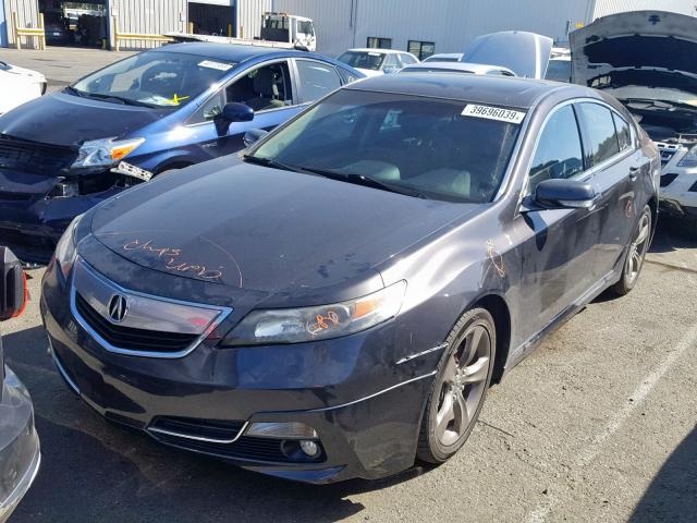 19UUA9F55DA001779 - 2013 ACURA TL TECH GRAY photo 2