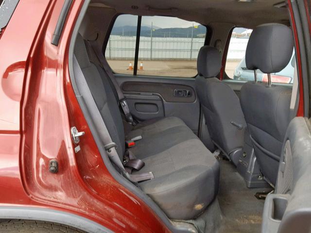 5N1ED28T24C641235 - 2004 NISSAN XTERRA XE RED photo 6