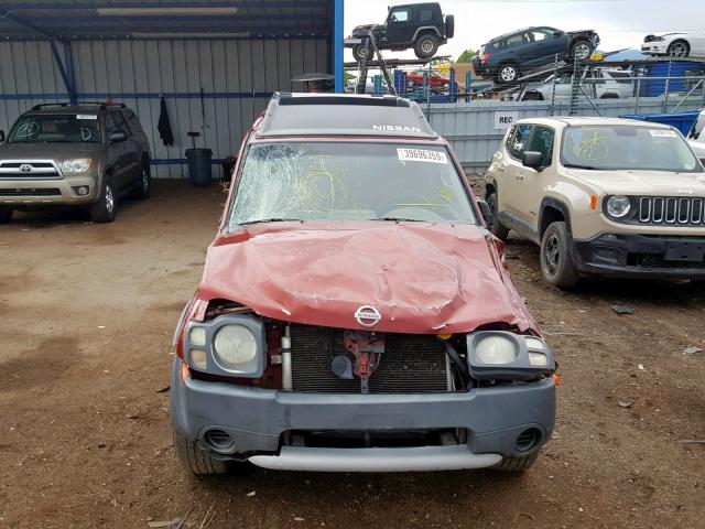 5N1ED28T24C641235 - 2004 NISSAN XTERRA XE RED photo 9