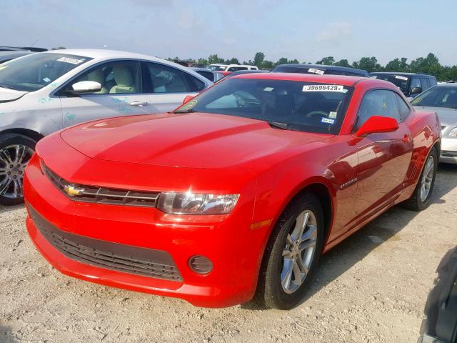 2G1FA1E34E9151770 - 2014 CHEVROLET CAMARO LS RED photo 2