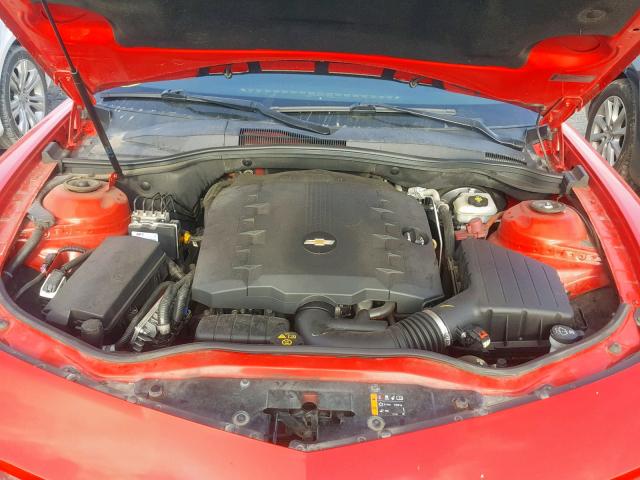 2G1FA1E34E9151770 - 2014 CHEVROLET CAMARO LS RED photo 7