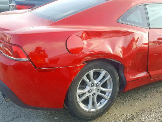 2G1FA1E34E9151770 - 2014 CHEVROLET CAMARO LS RED photo 9