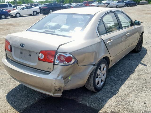 KNAGE123175143319 - 2007 KIA OPTIMA LX TAN photo 4