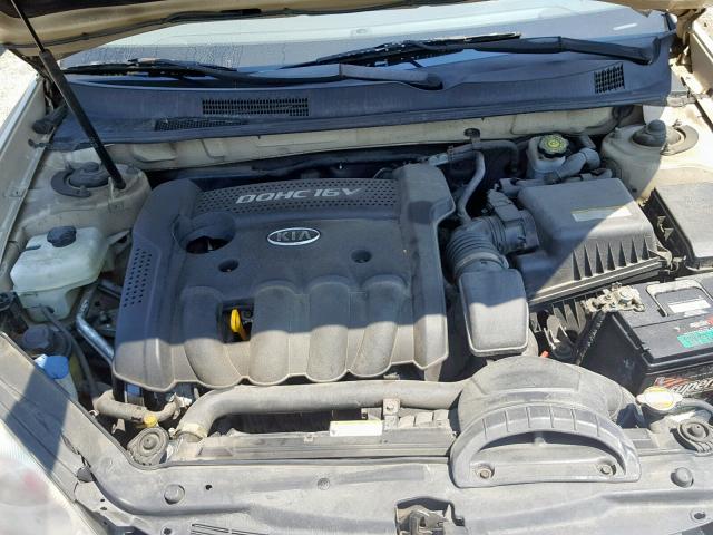 KNAGE123175143319 - 2007 KIA OPTIMA LX TAN photo 7