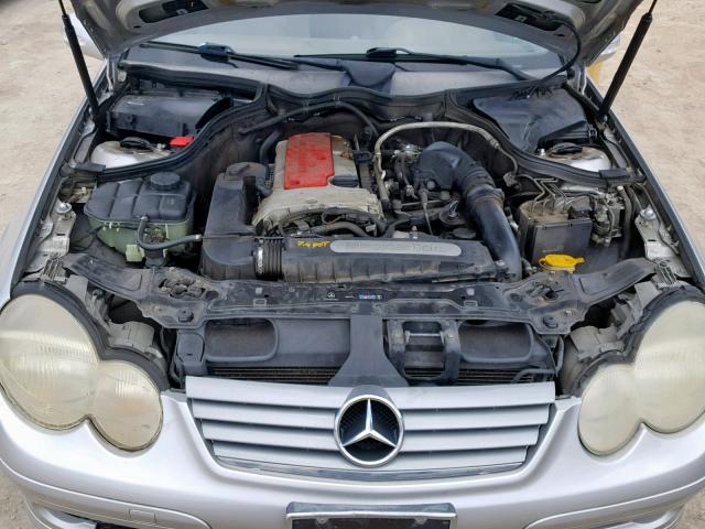 WDBRN47J32A376704 - 2002 MERCEDES-BENZ C 230K SPO SILVER photo 7