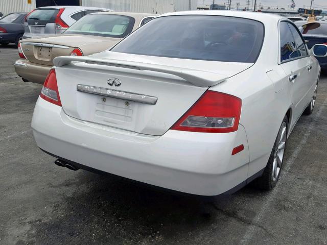 JNKAY41E73M005125 - 2003 INFINITI M45 WHITE photo 4