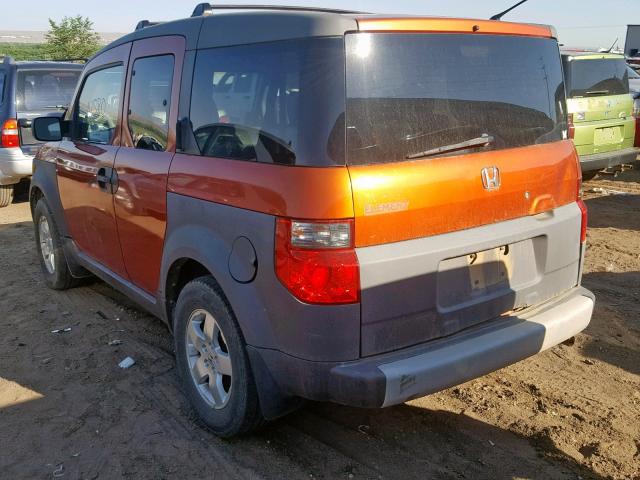 5J6YH285X3L032703 - 2003 HONDA ELEMENT EX ORANGE photo 3