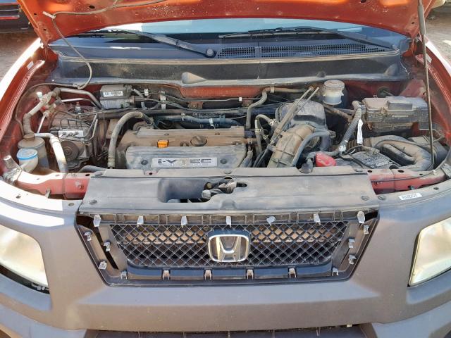 5J6YH285X3L032703 - 2003 HONDA ELEMENT EX ORANGE photo 7