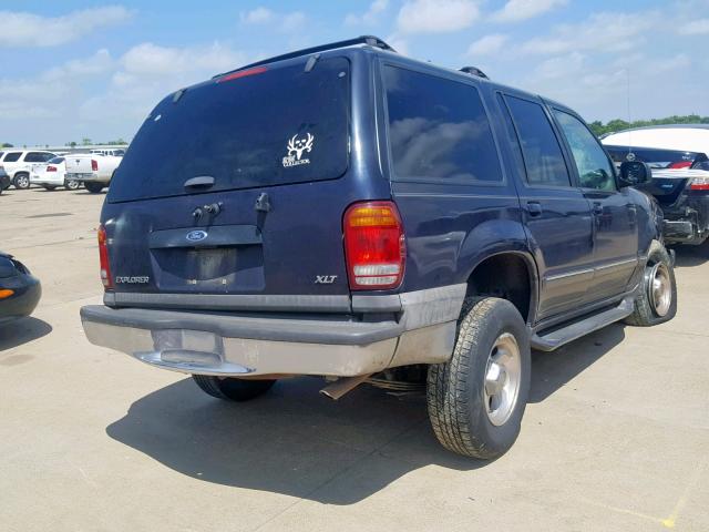 1FMZU32EXXZA05116 - 1999 FORD EXPLORER BLUE photo 4