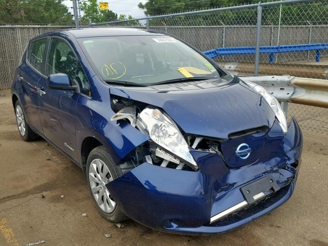 1N4BZ0CP8HC311828 - 2017 NISSAN LEAF S BLUE photo 1