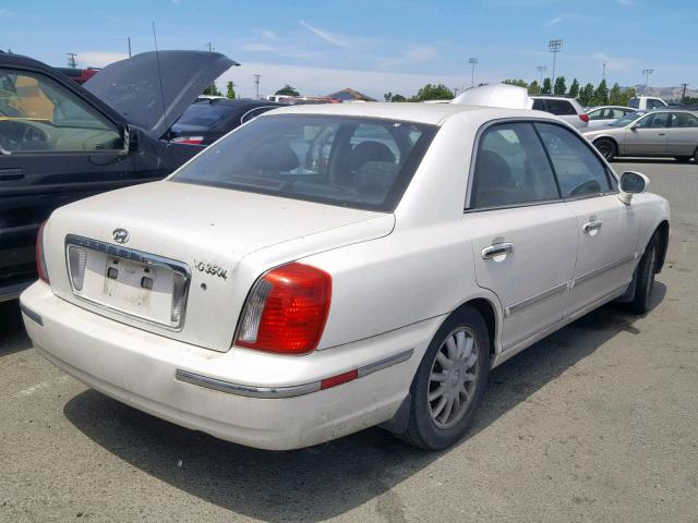 KMHFU45E14A292991 - 2004 HYUNDAI XG 350 WHITE photo 4