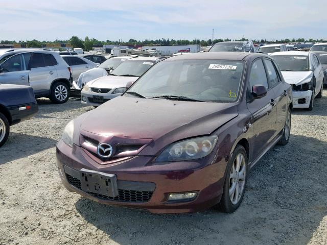 JM1BK343871714746 - 2007 MAZDA 3 HATCHBAC PURPLE photo 2