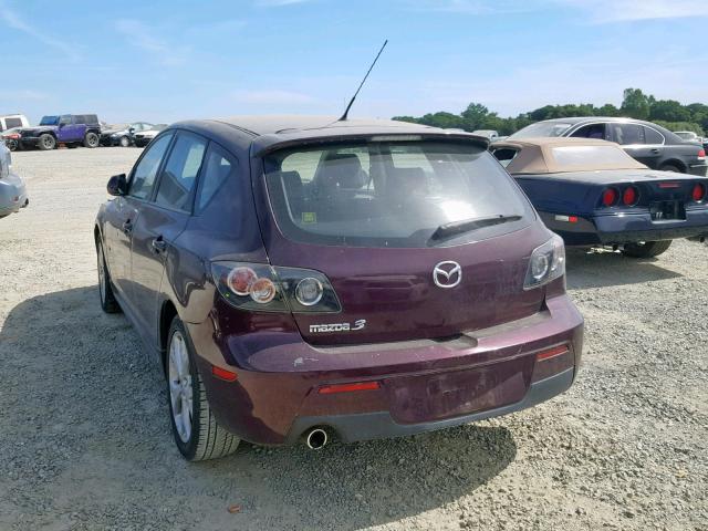 JM1BK343871714746 - 2007 MAZDA 3 HATCHBAC PURPLE photo 3