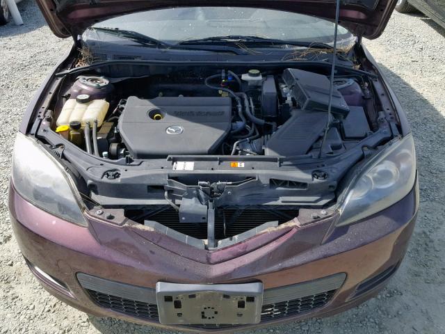 JM1BK343871714746 - 2007 MAZDA 3 HATCHBAC PURPLE photo 7