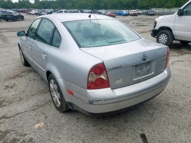 WVWTH63B51P265916 - 2001 VOLKSWAGEN PASSAT GLX GRAY photo 3