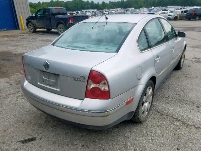 WVWTH63B51P265916 - 2001 VOLKSWAGEN PASSAT GLX GRAY photo 4