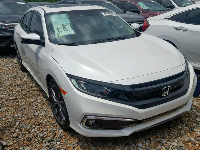 19XFC1F71KE006752 - 2019 HONDA CIVIC EXL WHITE photo 1