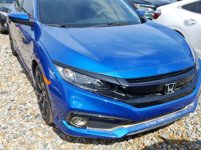 19XFC2F8XKE031129 - 2019 HONDA CIVIC SPOR BLUE photo 9