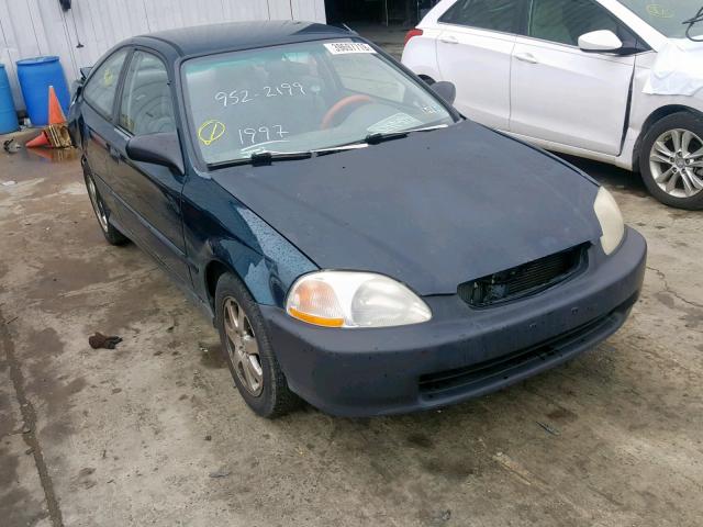 1HGEJ6224VL080463 - 1997 HONDA CIVIC DX BLACK photo 1