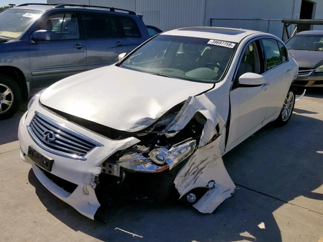 JN1CV6AP6CM624639 - 2012 INFINITI G37 BASE WHITE photo 2