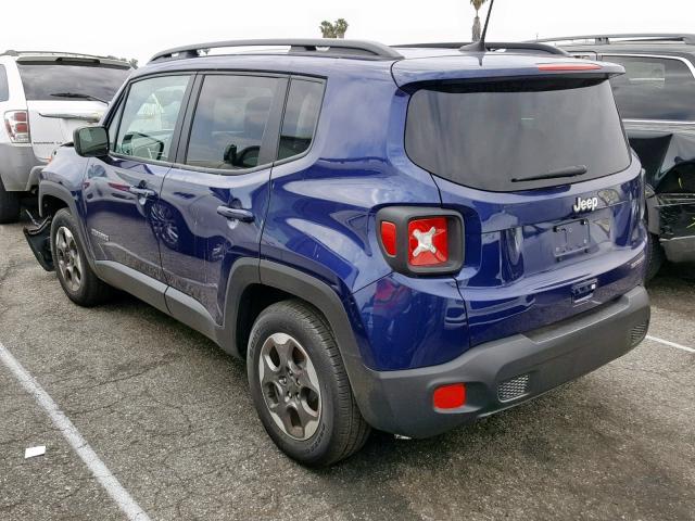 ZACCJAAB0JPG75035 - 2018 JEEP RENEGADE S 蓝色 照片 3