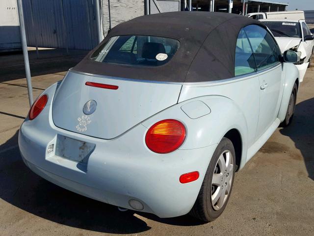 3VWBM31YX4M349976 - 2004 VOLKSWAGEN NEW BEETLE Mavi foto 4