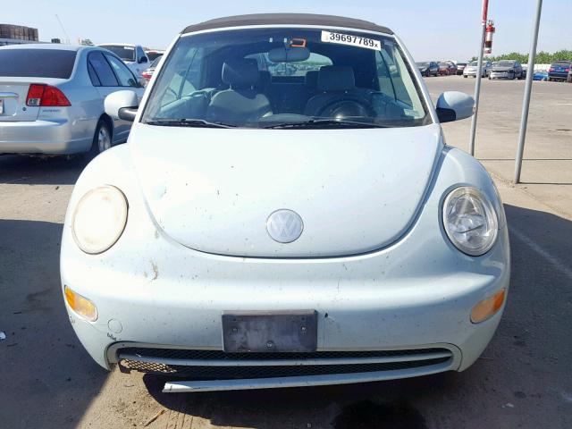 3VWBM31YX4M349976 - 2004 VOLKSWAGEN NEW BEETLE Mavi foto 9