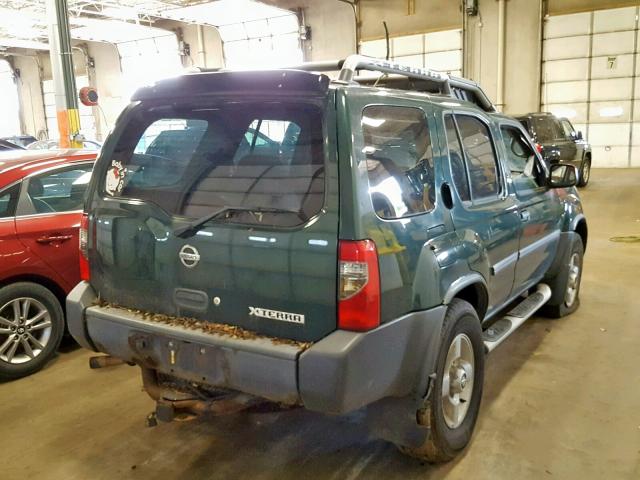 5N1ED28Y62C513671 - 2002 NISSAN XTERRA XE GREEN photo 4