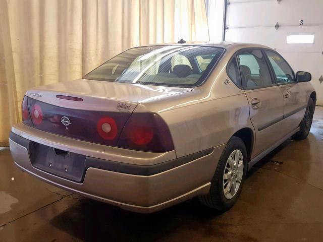 2G1WF52E039430354 - 2003 CHEVROLET IMPALA BEIGE photo 4