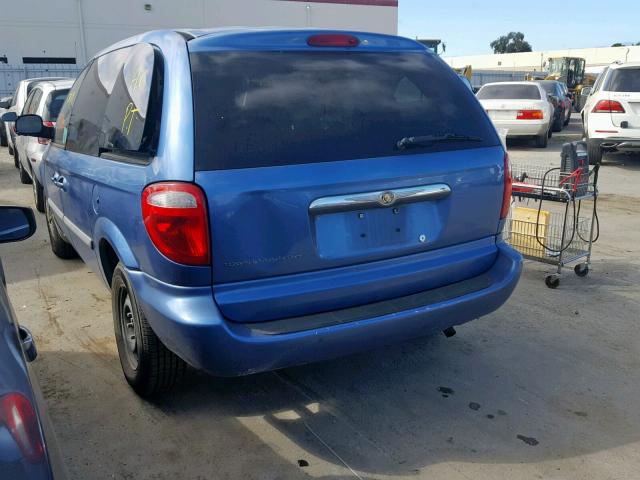 1A8GJ45R17B145372 - 2007 CHRYSLER TOWN & COU BLUE photo 3