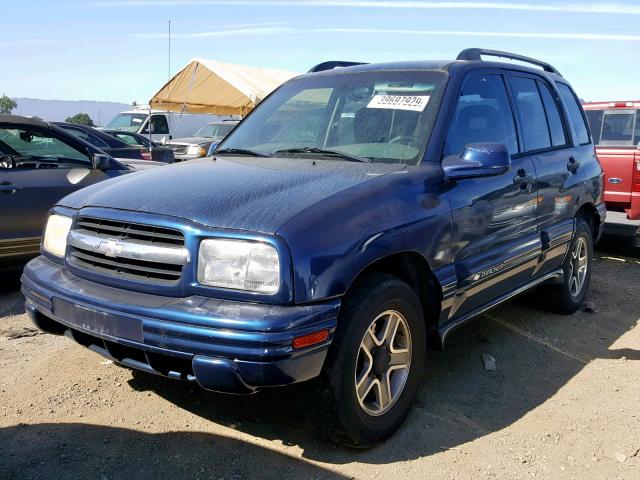 2CNBE634136908394 - 2003 CHEVROLET TRACKER LT BLUE photo 2