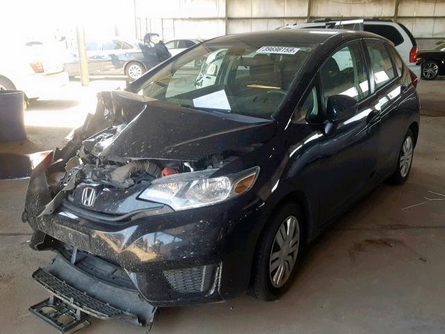 3HGGK5G53FM706734 - 2015 HONDA FIT LX BLACK photo 2