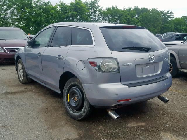 JM3ER293770128161 - 2007 MAZDA CX-7 SILVER photo 3