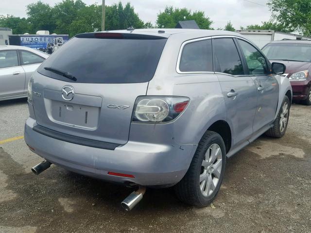 JM3ER293770128161 - 2007 MAZDA CX-7 SILVER photo 4