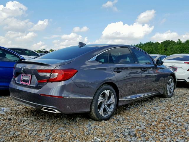 1HGCV2F55KA015296 - 2019 HONDA ACCORD EXL GRAY photo 4