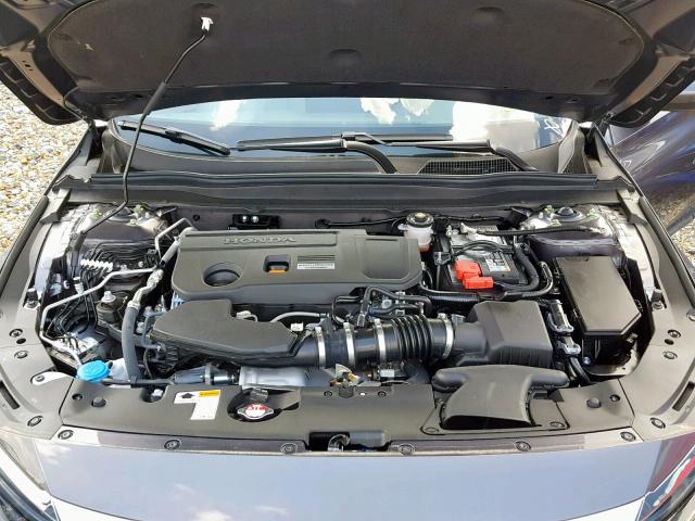 1HGCV2F55KA015296 - 2019 HONDA ACCORD EXL GRAY photo 7