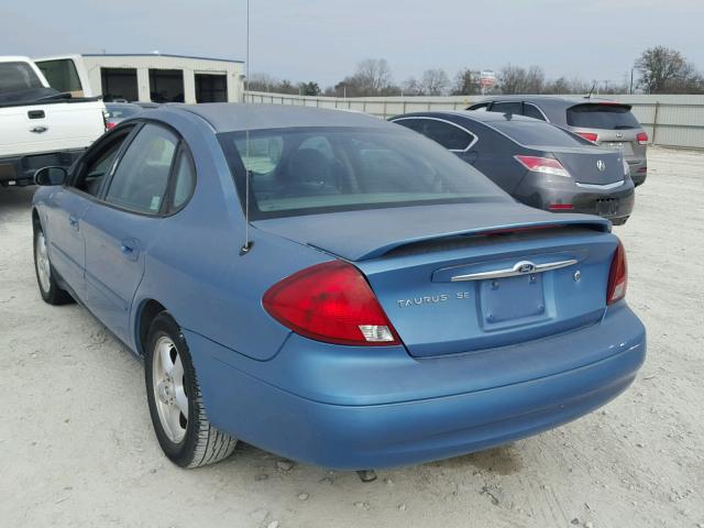 1FAFP55S83A272930 - 2003 FORD TAURUS SES BLUE photo 3