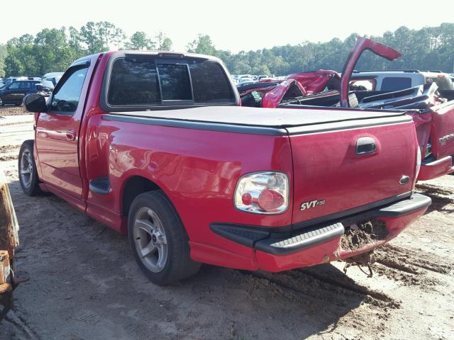 2FTZF0730YCB01503 - 2000 FORD F150 SVT L RED photo 3