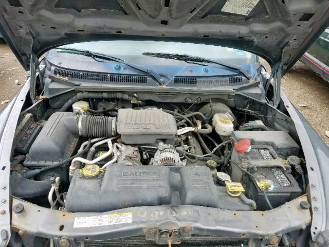 1D7HG42N74S510313 - 2004 DODGE DAKOTA SLT GRAY photo 7