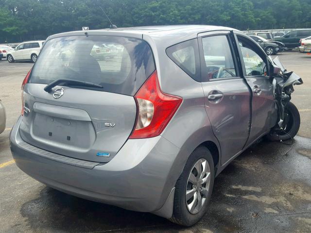 3N1CE2CP2FL389449 - 2015 NISSAN VERSA NOTE SILVER photo 4