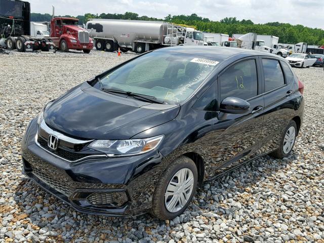 3HGGK5H42KM724867 - 2019 HONDA FIT LX BLACK photo 2