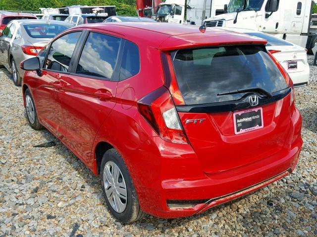 3HGGK5H48KM719303 - 2019 HONDA FIT LX RED photo 3