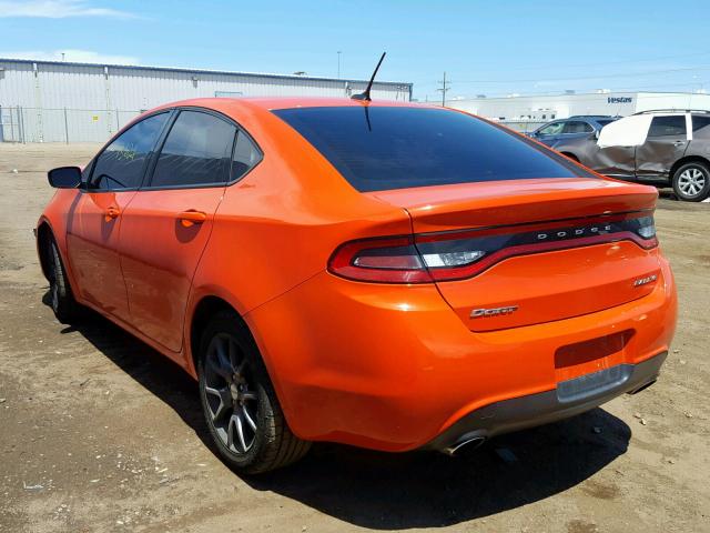 1C3CDFBB6FD406342 - 2015 DODGE DART SXT ORANGE photo 3