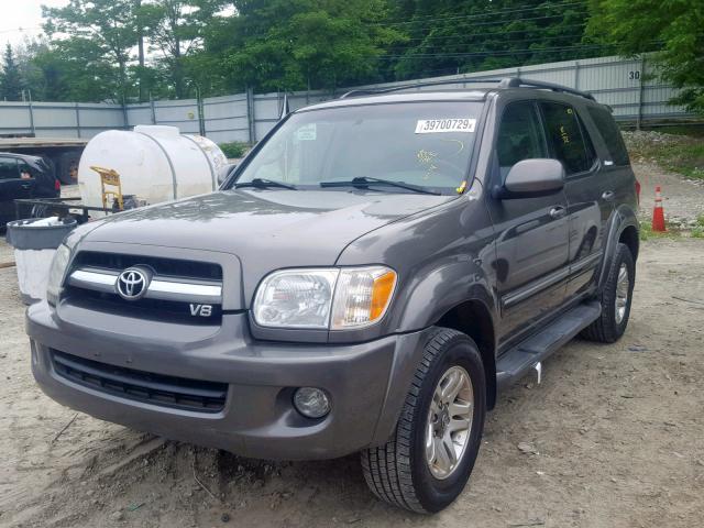 5TDBT48A55S235695 - 2005 TOYOTA SEQUOIA LI GRAY photo 2